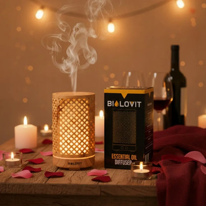 Bilovit ultragarsinis eterinių aliejų difuzorius aromaterapijai, natūralus