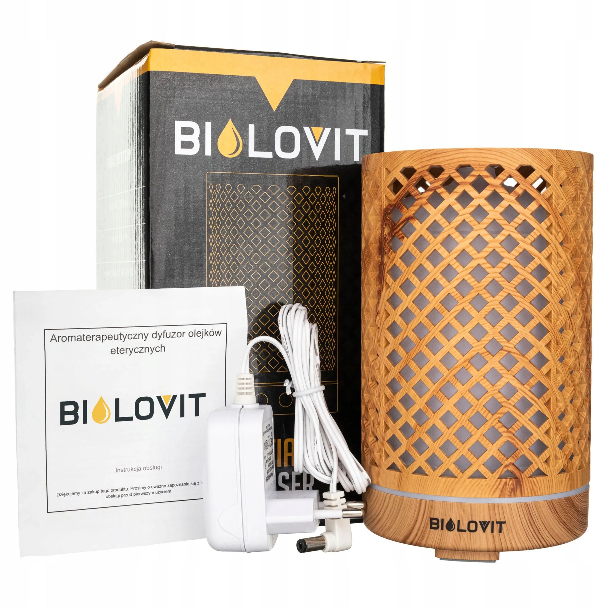 Bilovit ultragarsinis eterinių aliejų difuzorius aromaterapijai, natūralus