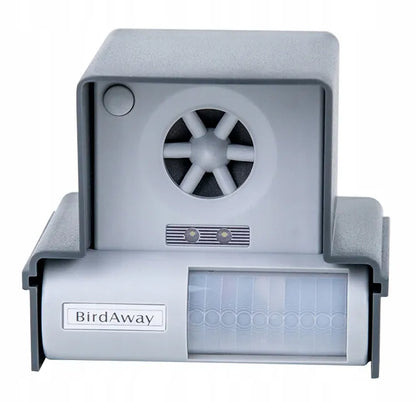 BIRD AWAY paukščių, balandžių, varnėnų, žvirblių, varnų ir juodvarnių atbaidytuvas su maitinimo adapteriu