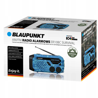 „Blaupunkt ER10BC“ nešiojamasis AM/FM radijas, mėlynas