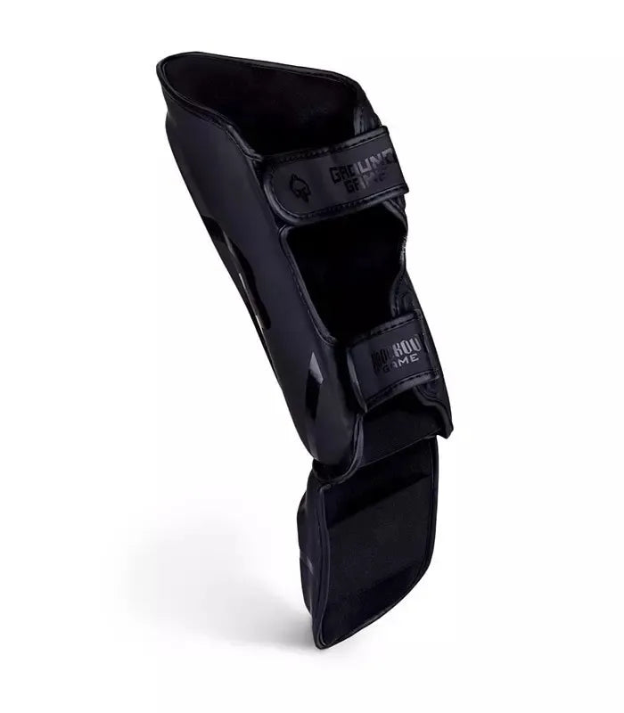 Blauzės ir pėdų apsaugos MMA Kickboxing K1 Stripe black Ground Game L