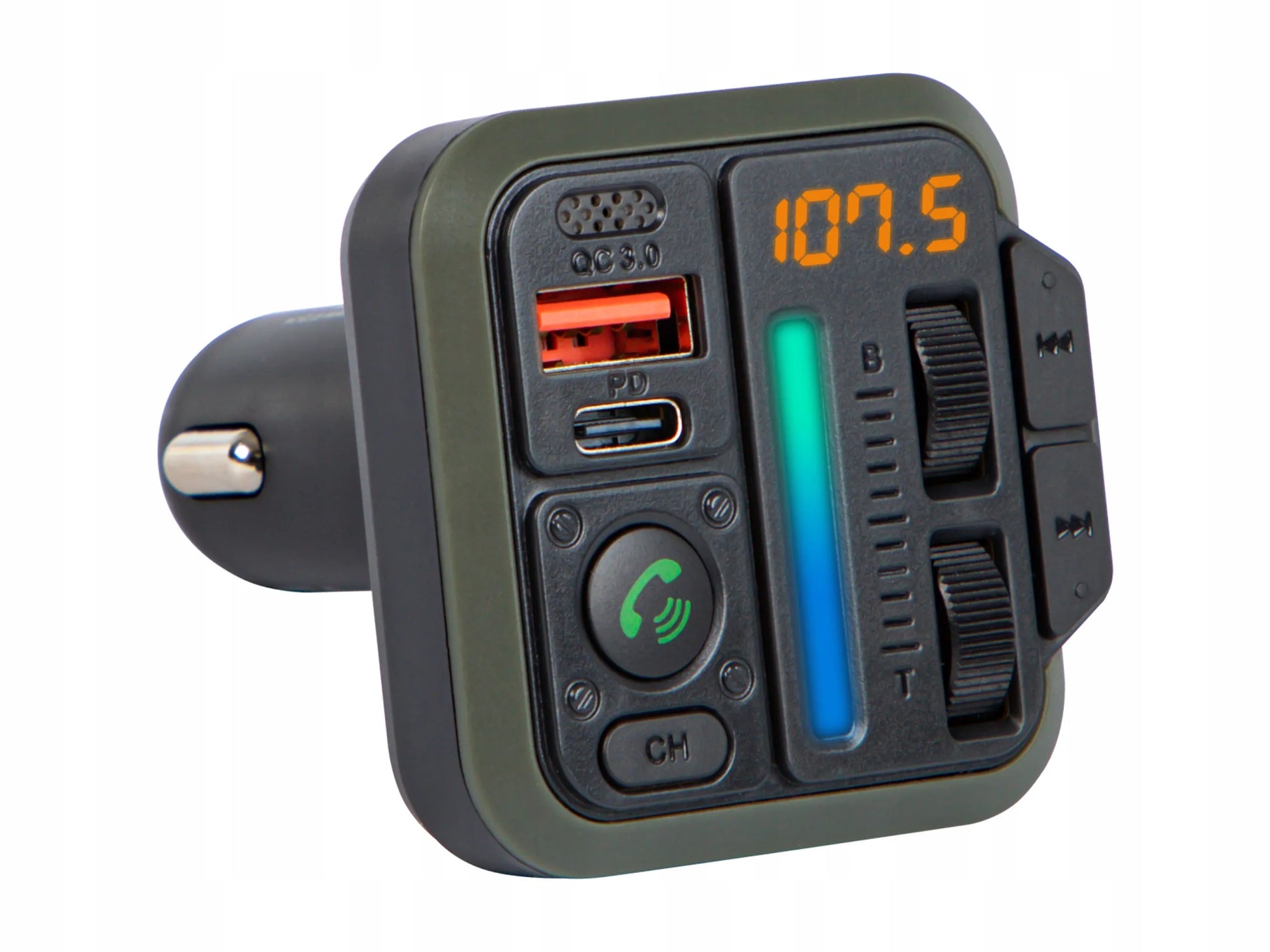 BLOW Bluetooth 5.3 automobilinis FM siųstuvas, laisvų rankų įranga, QC 3.0 PD 20W
