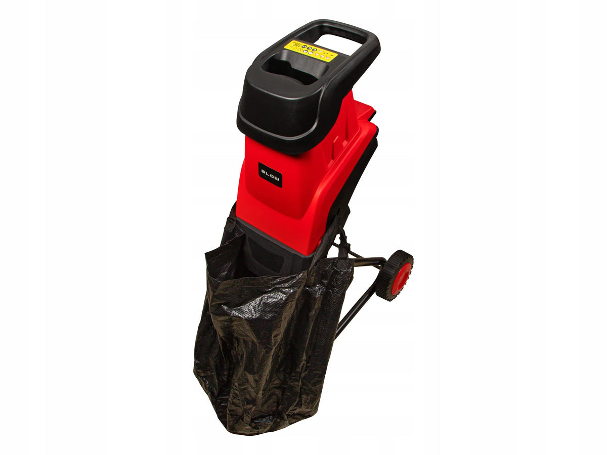 BLOW elektrinis šakų smulkintuvas, 3600 W, iki 45 mm, su 2 × 45 l maišais
