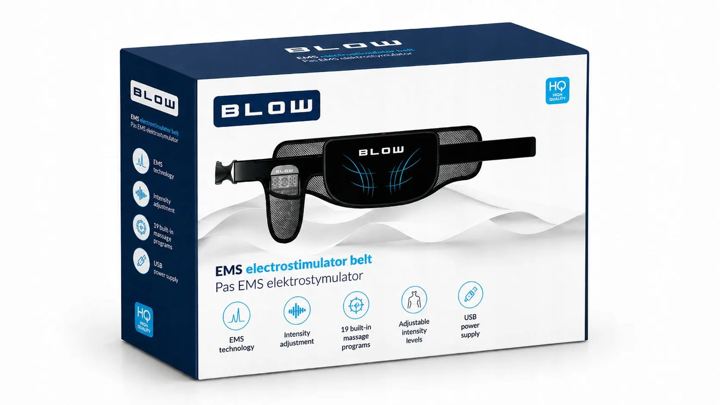 BLOW EMS pilvo raumenų elektrostimuliatorius lieknėjimo diržas