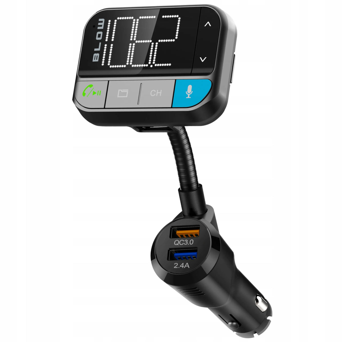 BLOW FM siųstuvas Bluetooth 5.0 SD QC 3xUSB Siri/Google laisvų rankų įranga