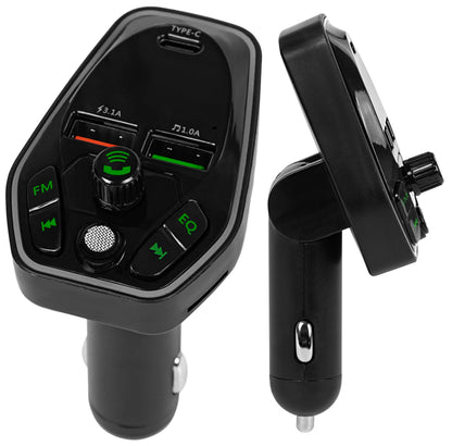 BLOW FM siųstuvas Bluetooth MP3 RGB BT greitas įkroviklis USB 3.1 USB-C 18W