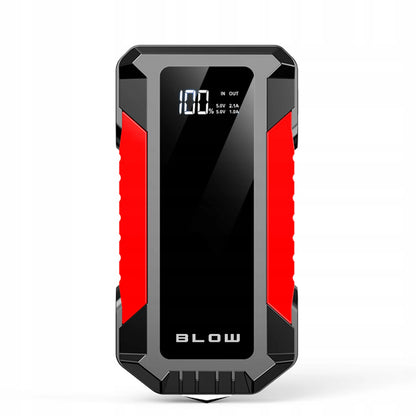 BLOW JS-12 Jump starter, pagalbinis užvedimo įrenginys, powerbank, žibintuvėlis, saugos plaktukas, laidai, 1000A, 12000mAh