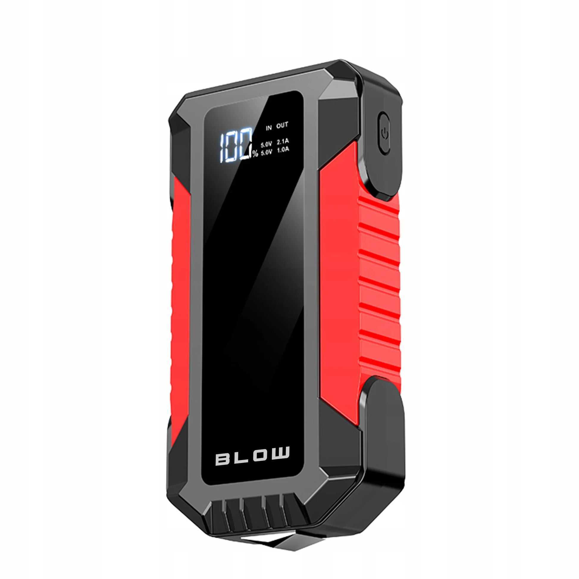 BLOW JS-12 Jump starter, pagalbinis užvedimo įrenginys, powerbank, žibintuvėlis, saugos plaktukas, laidai, 1000A, 12000mAh