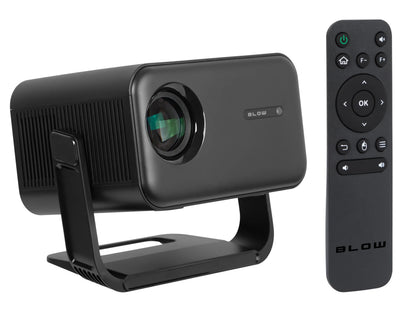 BLOW MaxView pasukamas LED projektorius su garsiakalbiu, „Android Smart TV“, „Wi-Fi“, Full HD ir HDMI