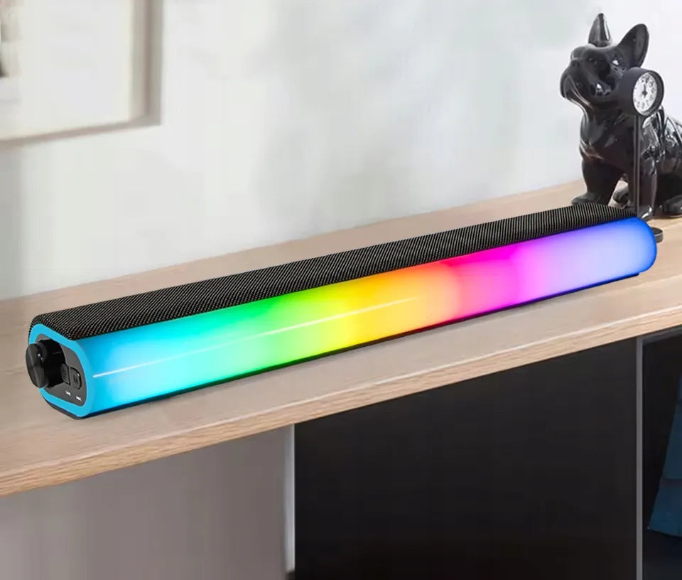 BLOW MS-33 žaidimų garso kolonėlė - RGB LED kompiuterio garso sistema, USB, 14W