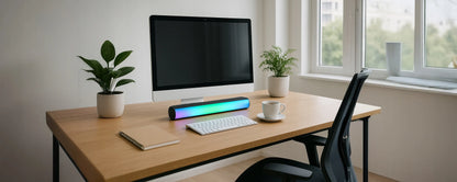 BLOW MS-33 žaidimų garso kolonėlė - RGB LED kompiuterio garso sistema, USB, 14W