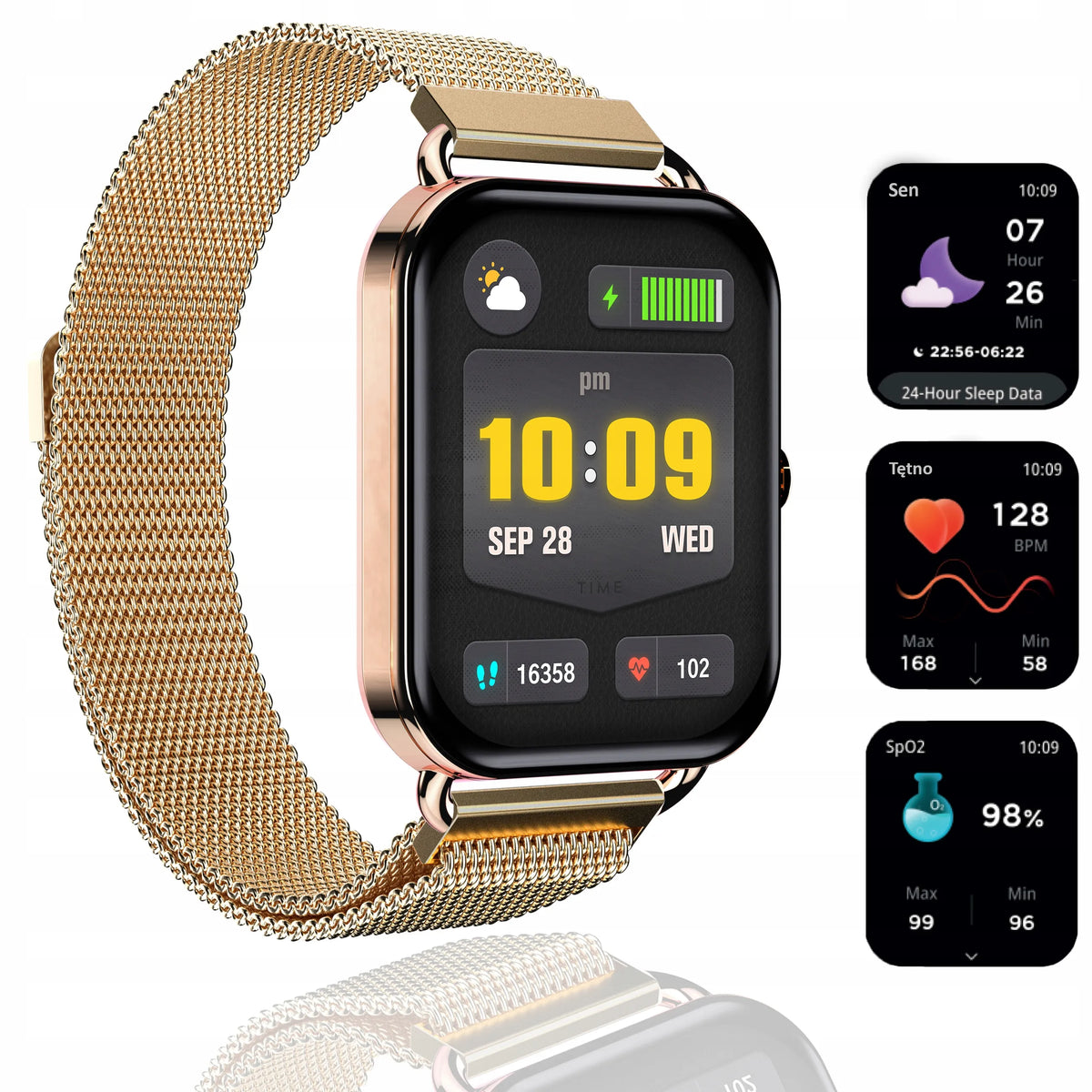 BLOW X16 moteriškas išmanusis laikrodis, atsparus vandeniui, su skambučių funkcija ir lietuvišku meniu