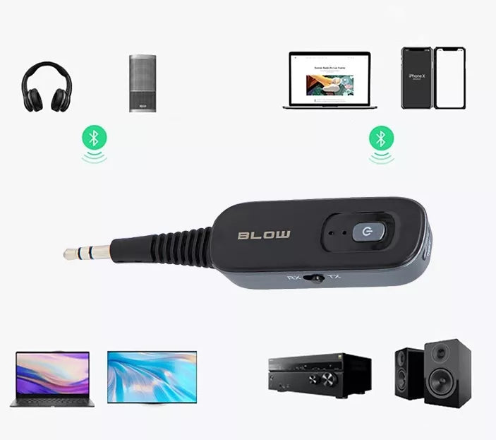 BLUETOOTH 2-in-1 siųstuvas ir imtuvas AUX 3,5 mm lizdas TX RX USB-C