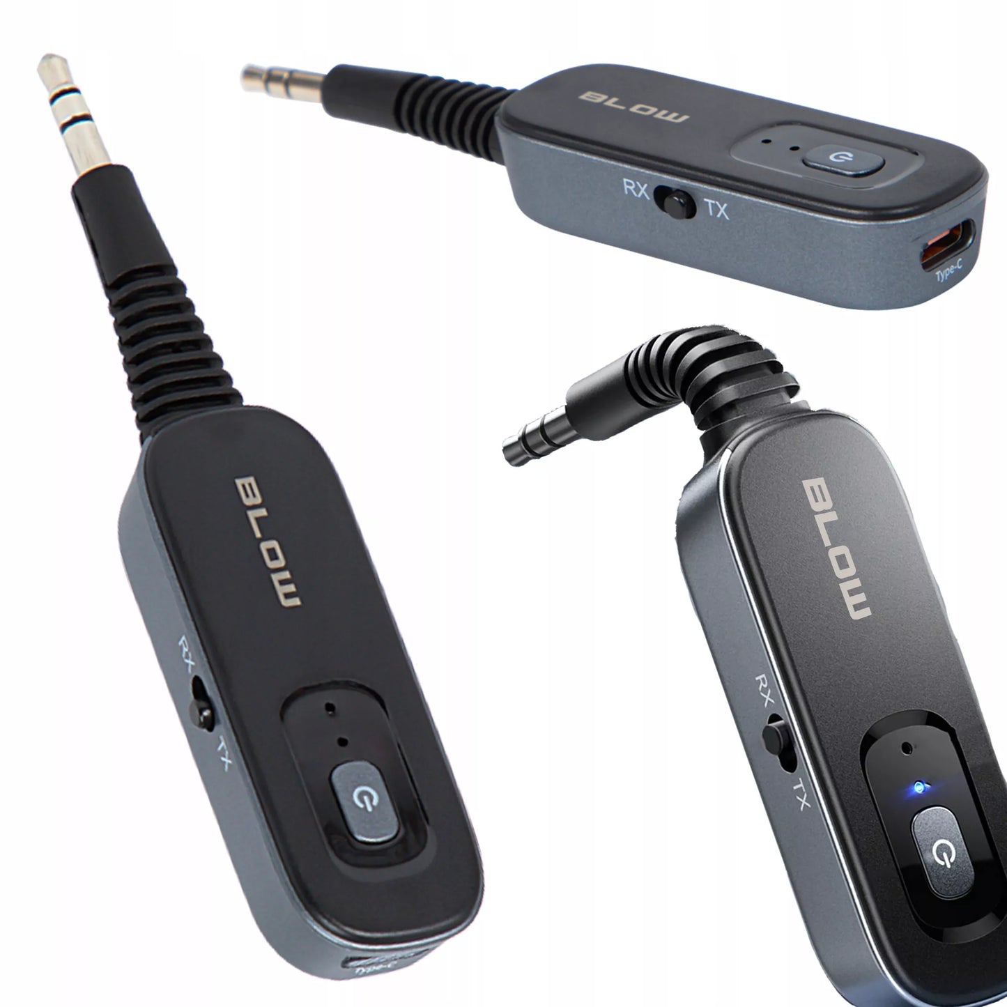 BLUETOOTH 2-in-1 siųstuvas ir imtuvas AUX 3,5 mm lizdas TX RX USB-C