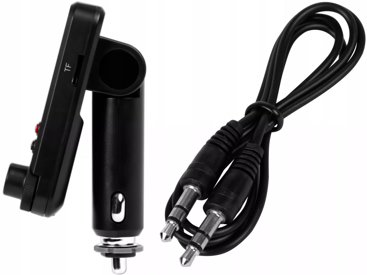 BLUETOOTH 5.0 FM siųstuvas, laisvų rankų įranga, QC3.0, SD, BASS, didelis LCD ekranas, 24V