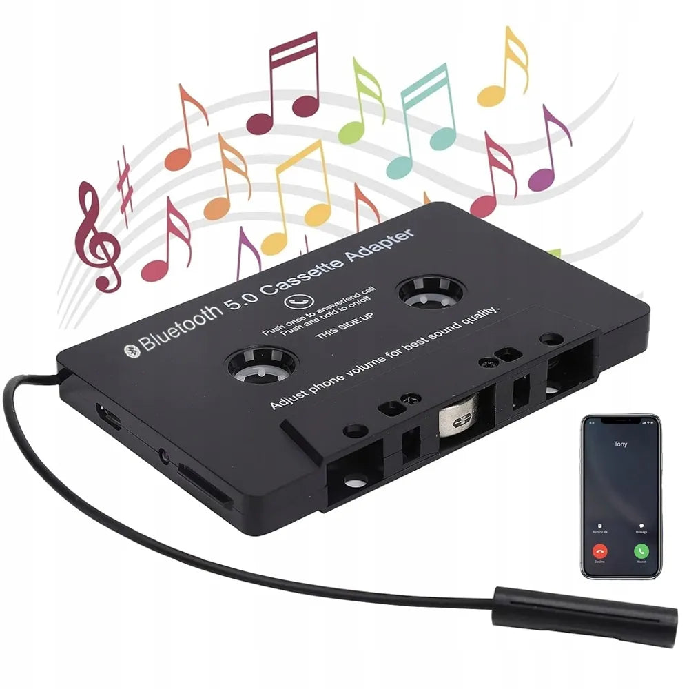 BLUETOOTH 5.0 kasetinis adapteris konverteris