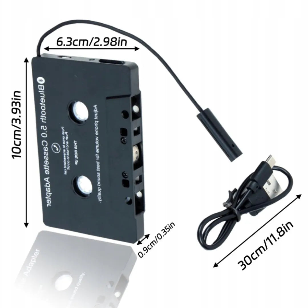 BLUETOOTH 5.0 kasetinis adapteris-konverteris