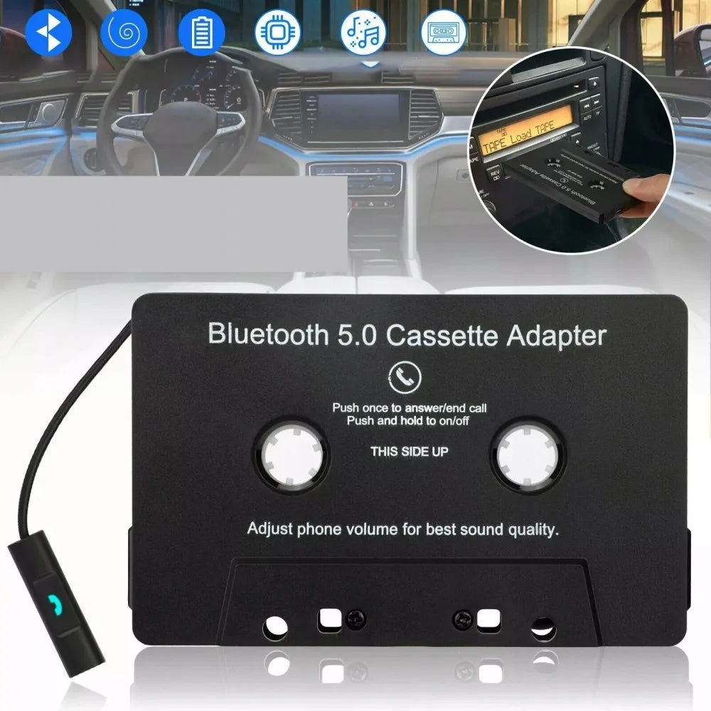 BLUETOOTH 5.0 kasetinis adapteris-konverteris