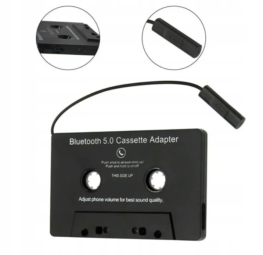 BLUETOOTH 5.0 kasetinis adapteris konverteris