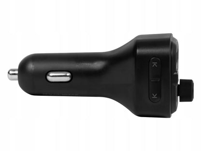 BLUETOOTH 5.3 FM siųstuvas QC 3.0 PD30W stiprus bosas įkroviklis mikrofonas