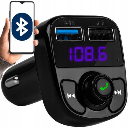 BLUETOOTH FM siųstuvas MP3 įkroviklis grotuvas BT audio adapteris