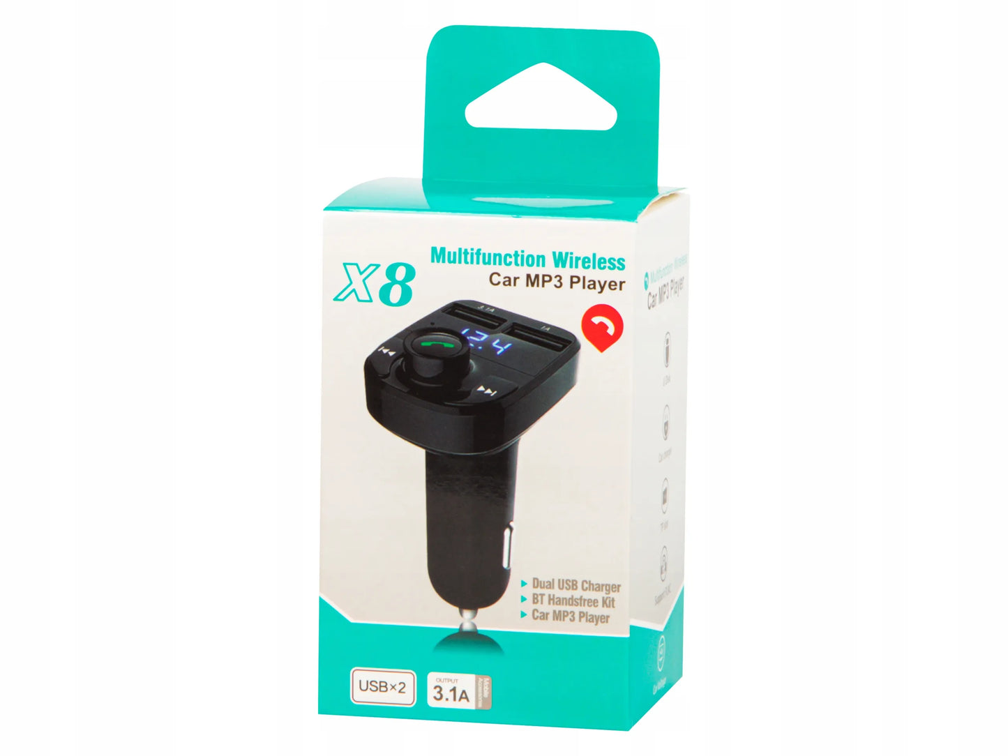 BLUETOOTH FM siųstuvas MP3 įkroviklis grotuvas BT audio adapteris