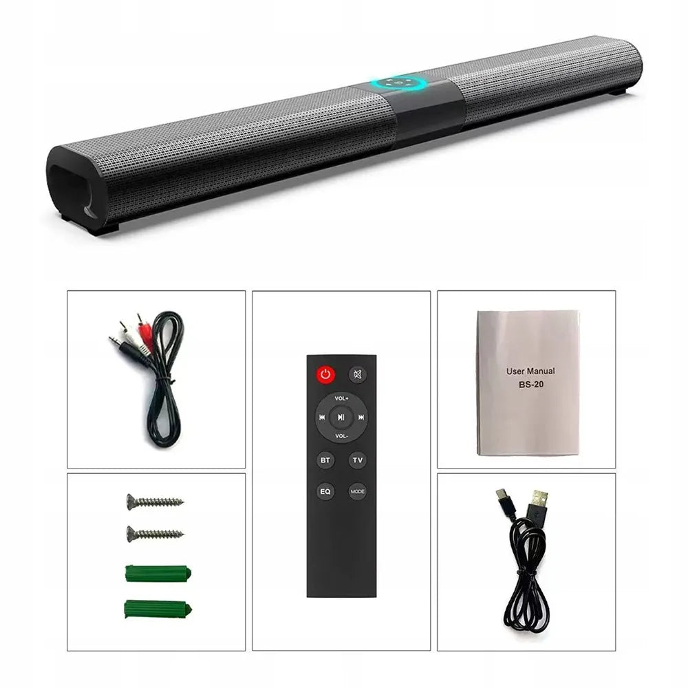 BLUETOOTH garso juosta garsiakalbis 5.0 USB HDMI televizoriui