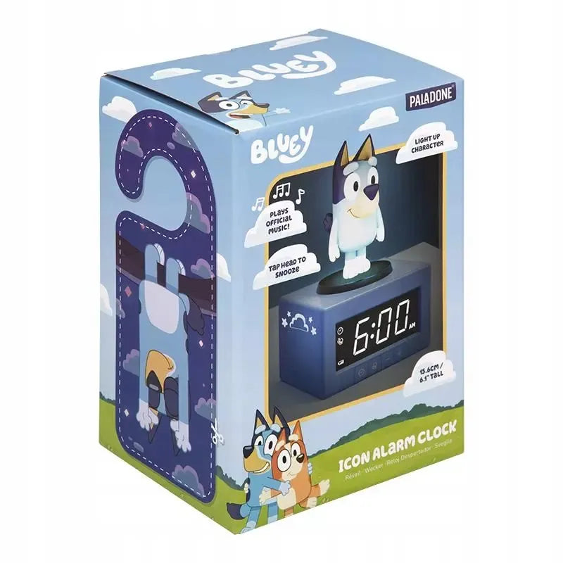 „Bluey“ 3D žadintuvas su naktine lempute, 15,6 cm, su garsu