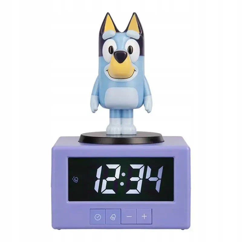 „Bluey“ 3D žadintuvas su naktine lempute, 15,6 cm, su garsu