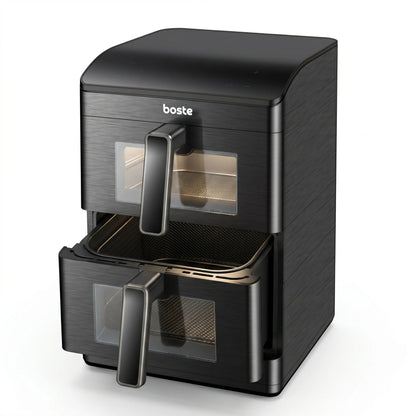 Boste bežriebė gruzdintuvė Air Fryer 12L Dual Zone XXL 2 skyriai 3000W