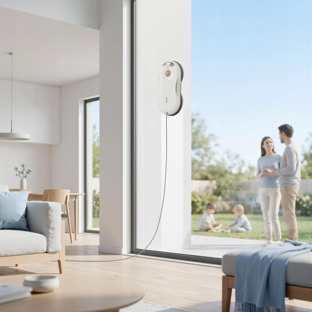 Boste CleanOne W10 automatinis langų valymo robotas su stipria 5500Pa vakuumine siurbimo galia