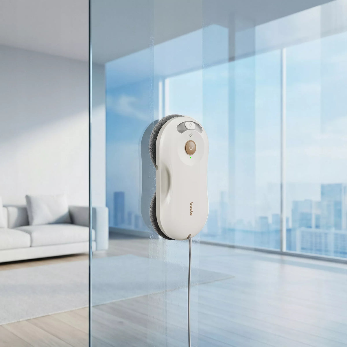 Boste CleanOne W10 automatinis langų valymo robotas su stipria 5500Pa vakuumine siurbimo galia