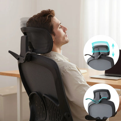 Boste ergonominė biuro kėdė su sukamu mechanizmu, patogi ir reguliuojama