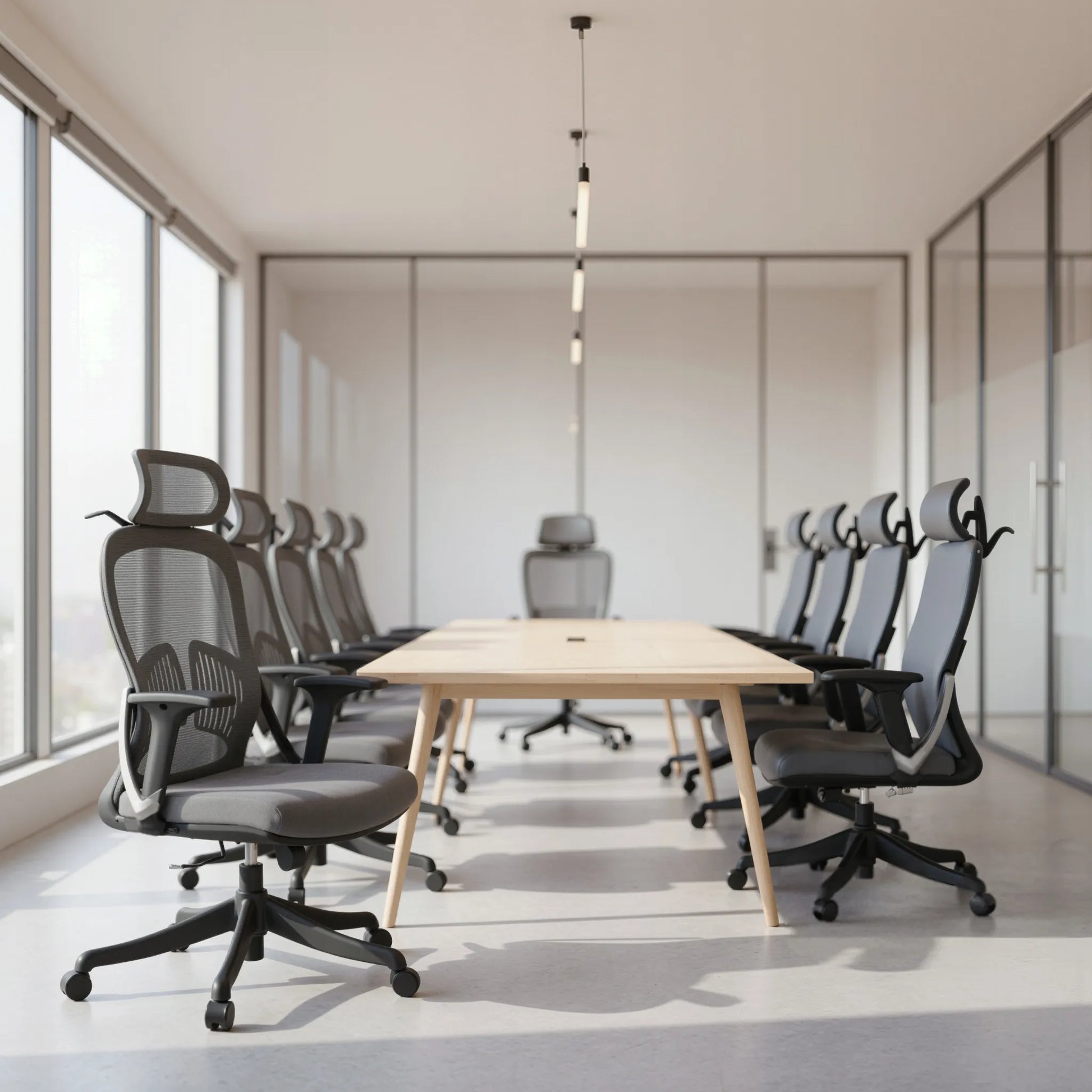 Boste ergonominė biuro kėdė su sukamu mechanizmu, patogi ir reguliuojama