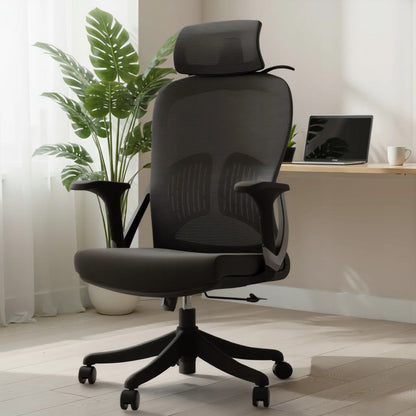 Boste ergonominė biuro kėdė su sukamu mechanizmu, patogi ir reguliuojama
