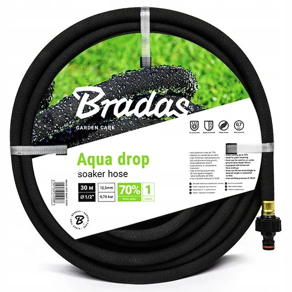 BRADAS drėkinamoji žarna AQUA-DROP 1/2" - 30m