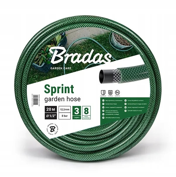 BRADAS sodo žarna, 3 sluoksnių, aukšto slėgio, 20 m, WFS 1/220