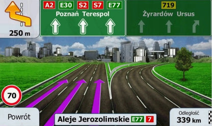 BRADERS „Truck“ GPS navigacija, 7 col., Europa, 2026 m. žemėlapiai, 16 GB, greita vietos paieška
