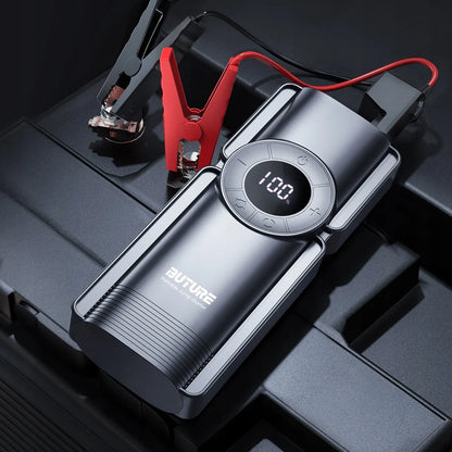 Buture BETA01 4 viename šuolinis paleidiklis, „powerbank“, kompresorius 2500 A
