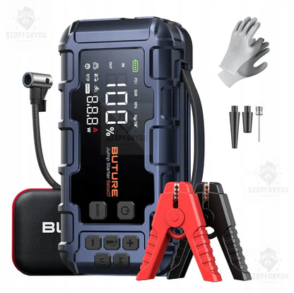Buture itin galingas 6000A užvedimo įrenginys su 160 PSI kompresoriumi