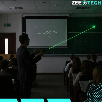 Galingas žalias lazeris su USB-C įkrovimu (iki 200 m)