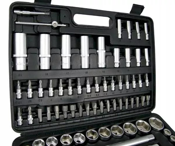 108 elementų raktų komplektas su Torx ir tarpikliais