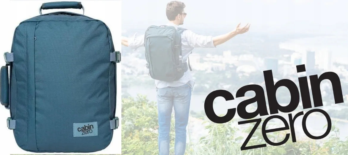 CabinZero Classic 44 l rankinio bagažo kuprinė, black sand