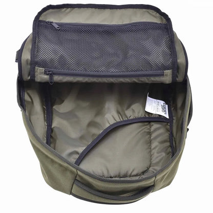 CabinZero kelioninė kuprinė, 20–40 l, žalia