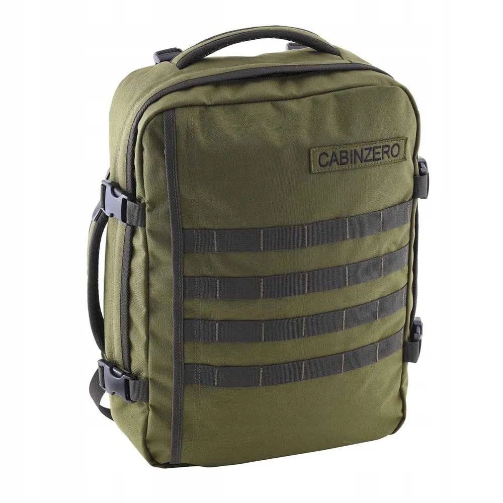 CabinZero kelioninė kuprinė, 20–40 l, žalia