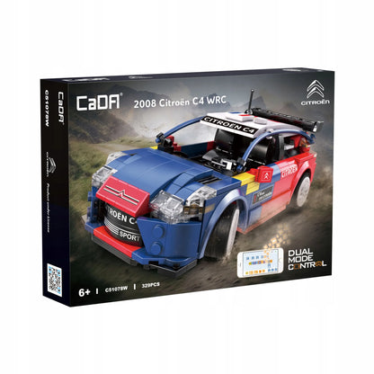 CaDA Citroen C4 WRC konstruktorius, 329 detalės, valdomas telefonu per „Bluetooth“