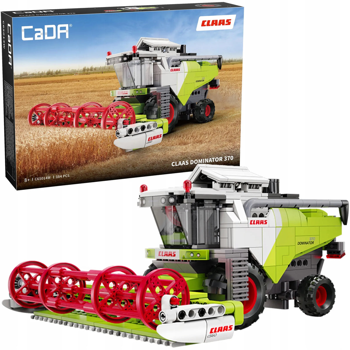 CaDA CLAAS Dominator žemės ūkio kombainas, 384 detalės