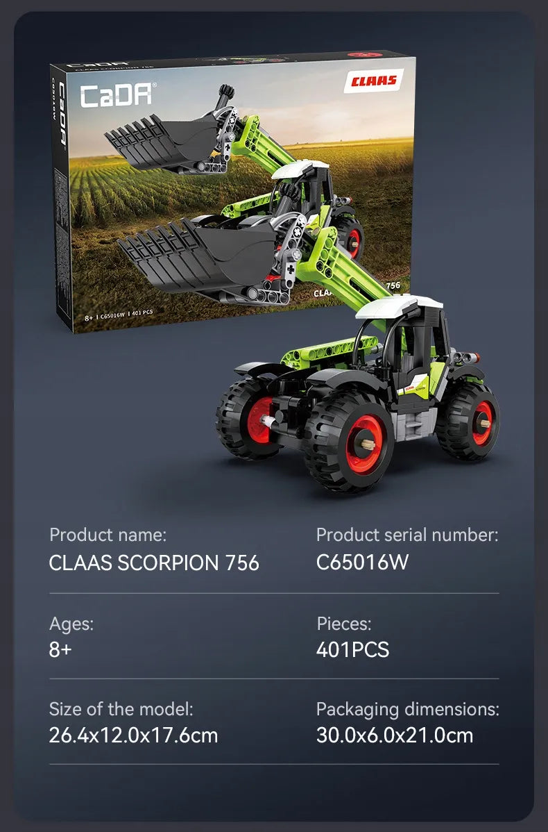 CaDA CLAAS Scorpion 756 teleskopinis krautuvas, 401 detalė