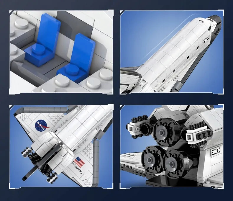 CaDA NASA kosminio erdvėlaivio „Discovery Space Shuttle“ konstruktorius, 1827 elementai