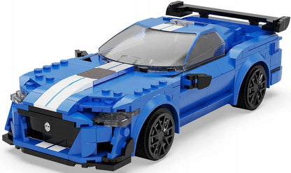 CaDA nuotoliniu būdu valdomas lenktyninis automobilis „Blue Knight 500“ RC Dual Mode, 325 dalių